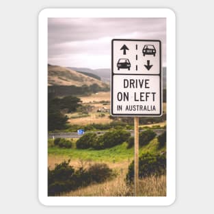 Drive on Left Sticker